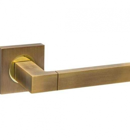 Ручка дверная Fuaro Ethno KM AB/GP-7 бронза/золото